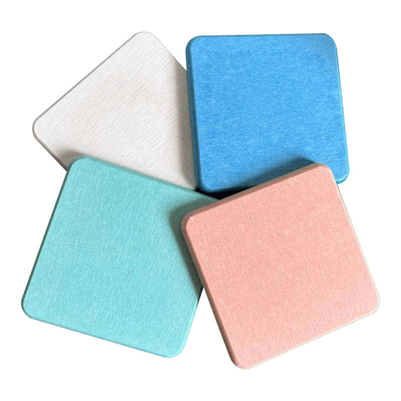 CM0002 Posavasos Cuadrado de Barro de Diatomeas Posavasos de Diatomeas para Café