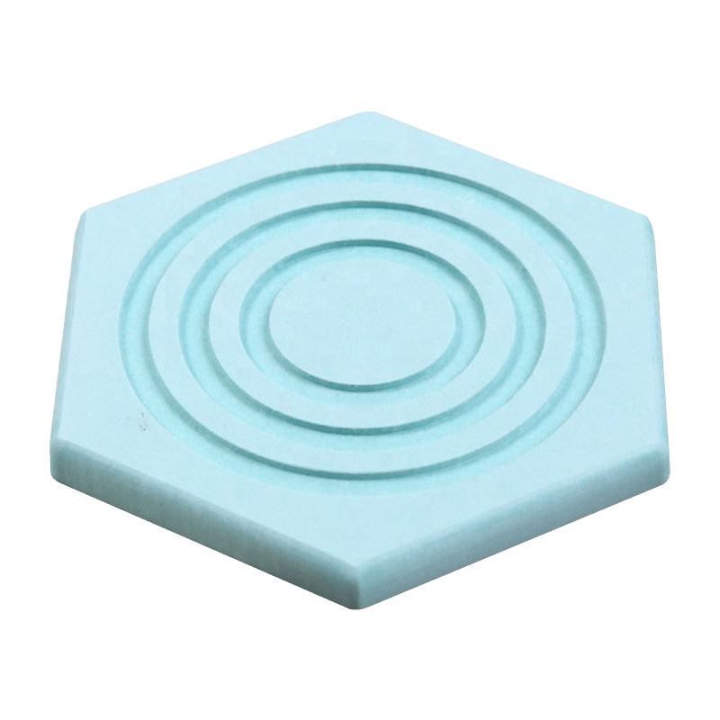 CM0007 Posavasos Absorbente sin Olor de Secado Rápido con Forma Hexagonal Portavasos de Barro de Diatomeas
