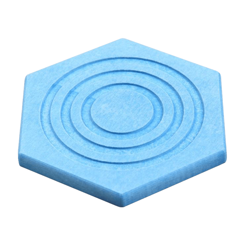 CM0007 Posavasos Absorbente sin Olor de Secado Rápido con Forma Hexagonal Portavasos de Barro de Diatomeas