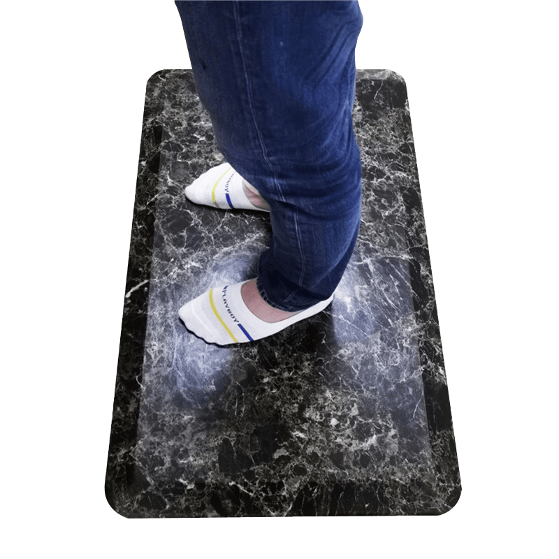 FM0030M Alfombrilla de Cocina Antifatiga para Pies Duradero Seguro Antideslizante de Espuma de PU con Superficie de PVC 