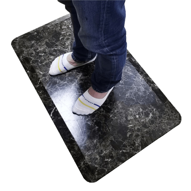 FM0030M Alfombrilla de Cocina Antifatiga para Pies Duradero Seguro Antideslizante de Espuma de PU con Superficie de PVC 