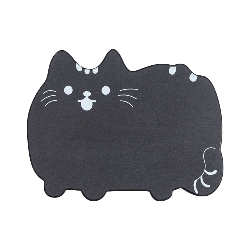 JD0005 Alfombrilla de Baño de Diatomita con Forma de Animal de gato Lindo 